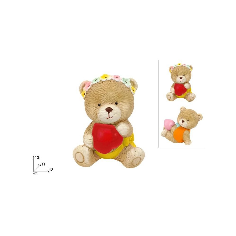 ORSETTO SEDUTO 13 CM 2 ASS.